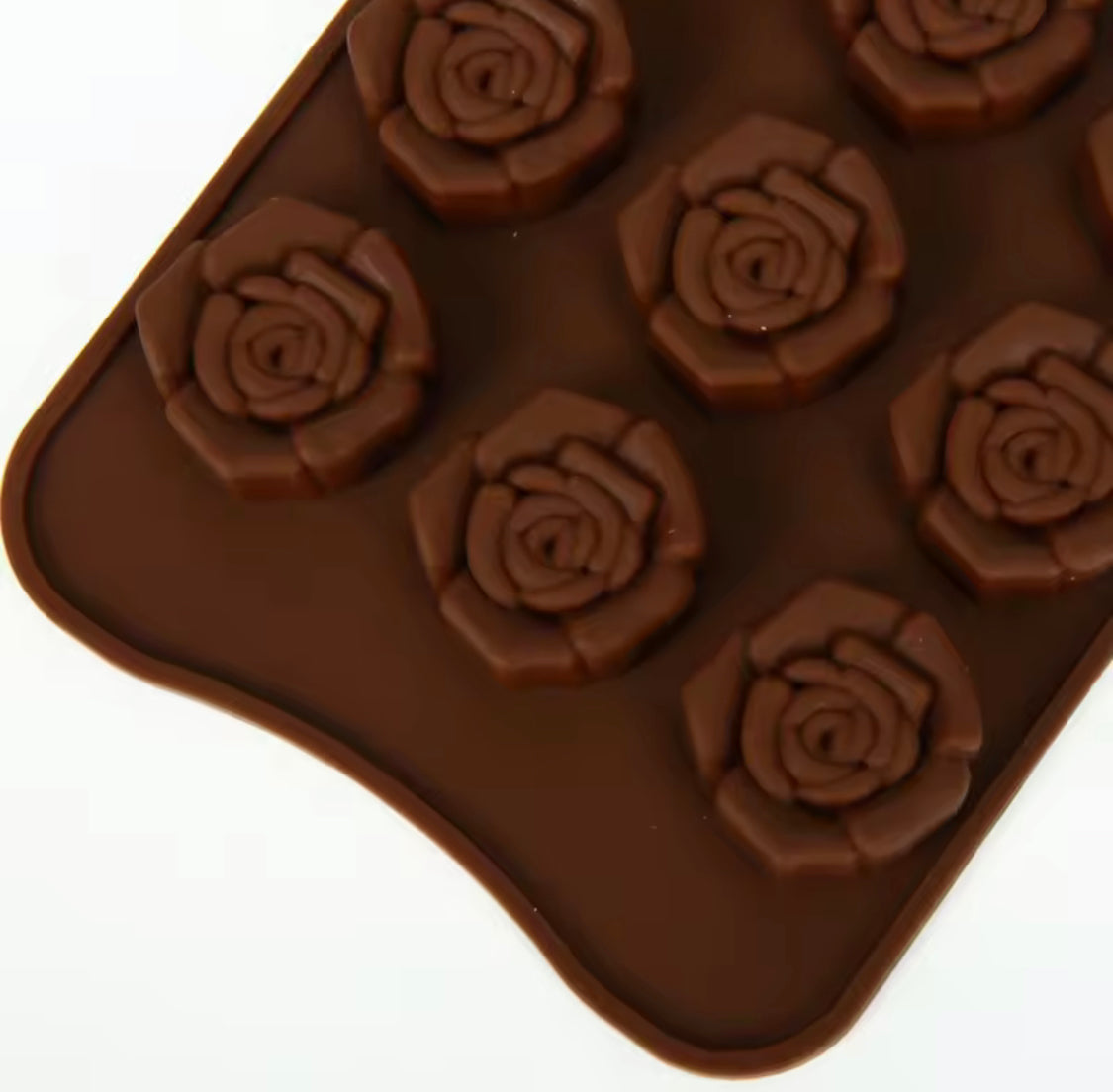 Flowers Shaped Silicone Chocolate Mold, Cake Decoration Tool, Reusable Rose Flower Chocolate Mold Flowers Shaped Silicone Chocolate Mold, Cake Decoration Tool, Reusable Rose Flower Chocolate Mold